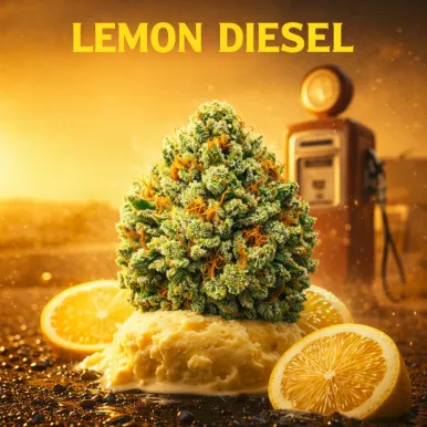 Fleur de CBD - Lemon Diesel | Top Shelf 🏆 | lours-vert.fr
