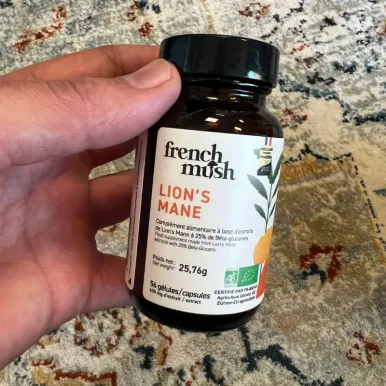 Lion’s Mane 56 Gélules – Champignon Adaptogène Naturel | French Mus...
