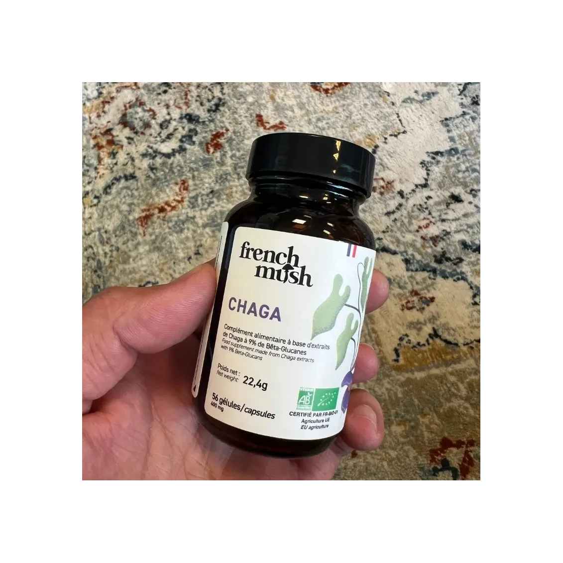 Chaga 56 Gélules – Champignon Adaptogène Naturel | French Mush | Ch... Chaga 56 Gélules – Champignon Adaptogène Naturel | French Mush-Champignons Adaptogènes-L'ours Vert