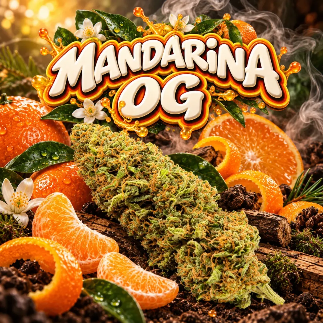 Mandarina OG CBD | Fleur Sol Vivant Agrumes | L'Ours Vert Fleur de CBD - Mandarina OG-Accueil-L'ours Vert